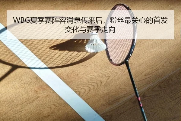 WBG夏季赛阵容消息传来后，粉丝最关心的首发变化与赛季走向